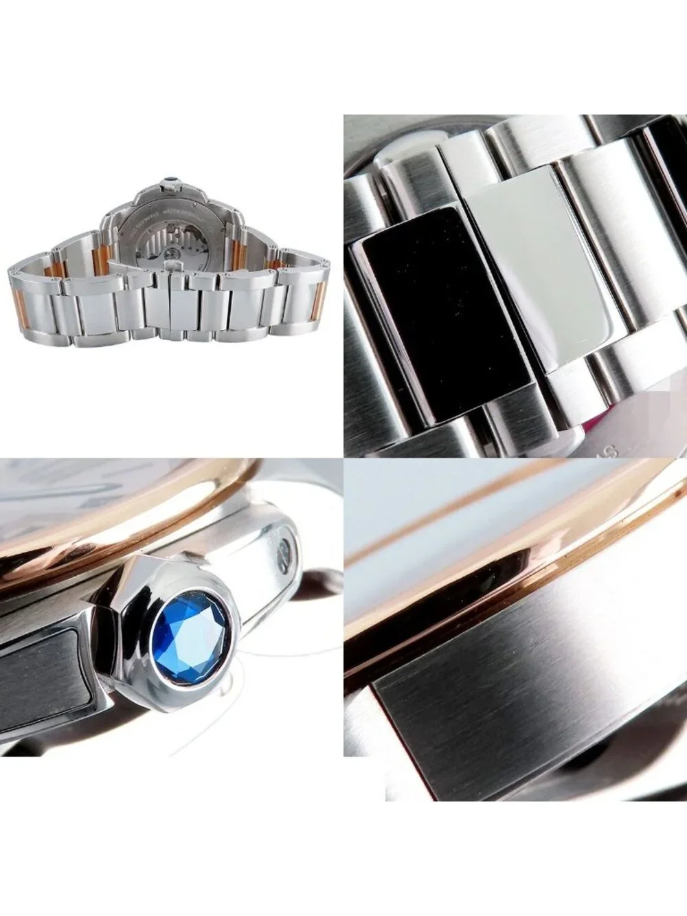 Cartier Calibre de Cartier LM Silver SS PG de Watch Automatic